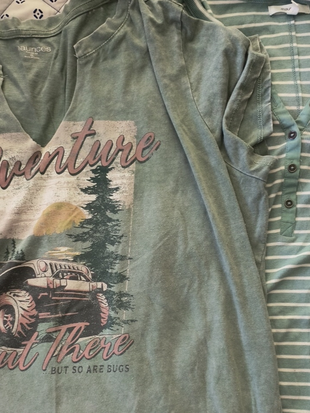 2 Maurices Mint Green T-shirts